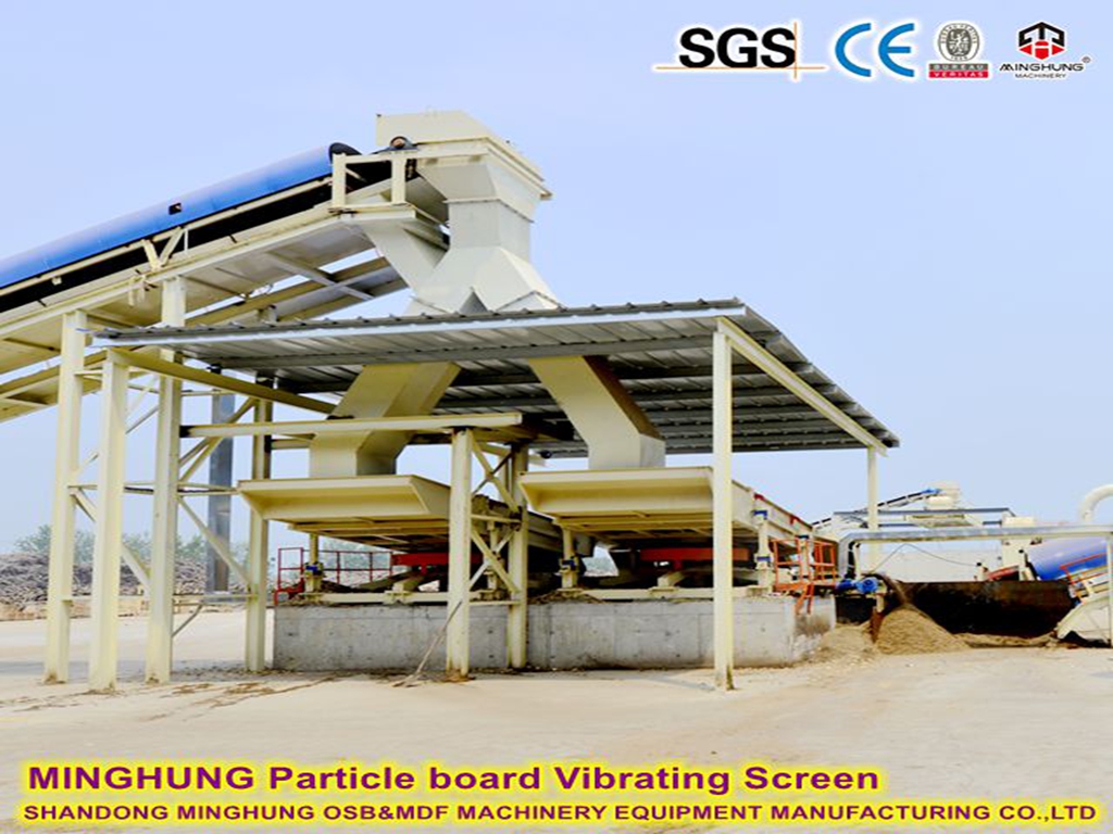 Particle board Vibrating Screen System Particle board Vibrating Screen System