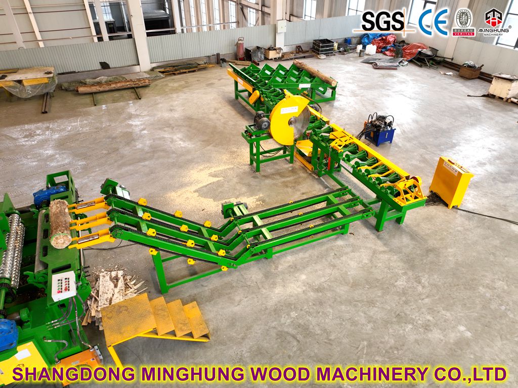 Wood Cutting Saw with Auto Logs Loading and Comveyor MINGHUNG Wood Cutting Saw with Auto Logs Loading and Comveyor