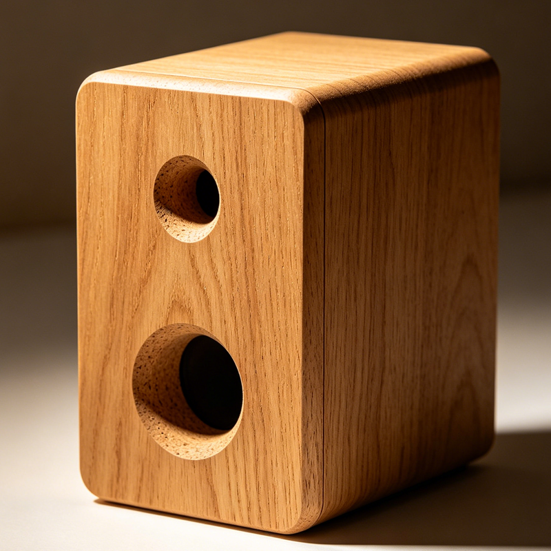 A speaker made of MDF