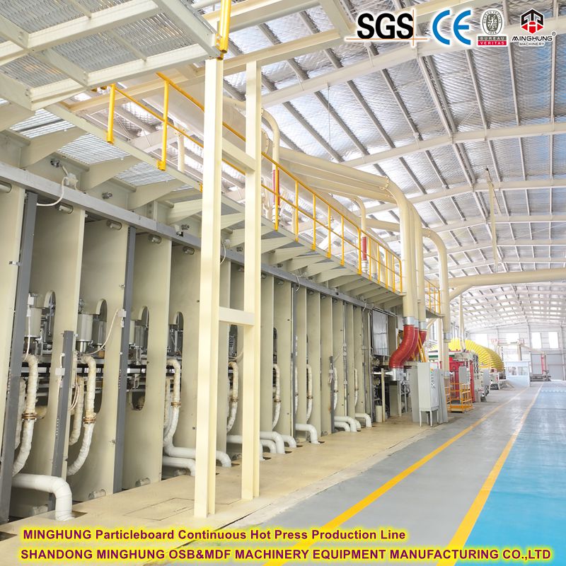 Minghung partical такталары тынымсыз ысык пресс өндүрүш линиясы
