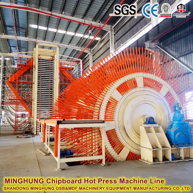 MINGHUNG Multi Daylight Hydraulic Press Chipboard Hot Press Machine Line