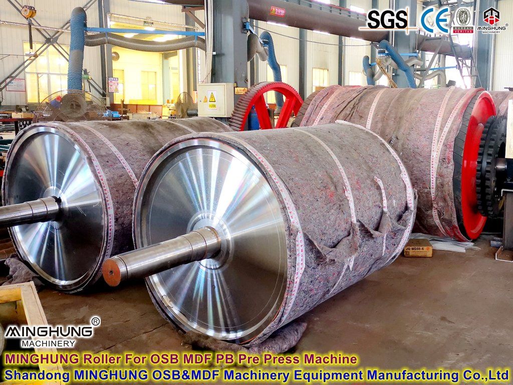 Particle board pre press machine