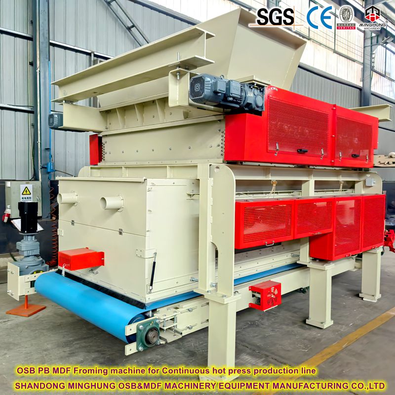 MINGHUNG OSB PB MDF Froming machine for Continuous hot press production line