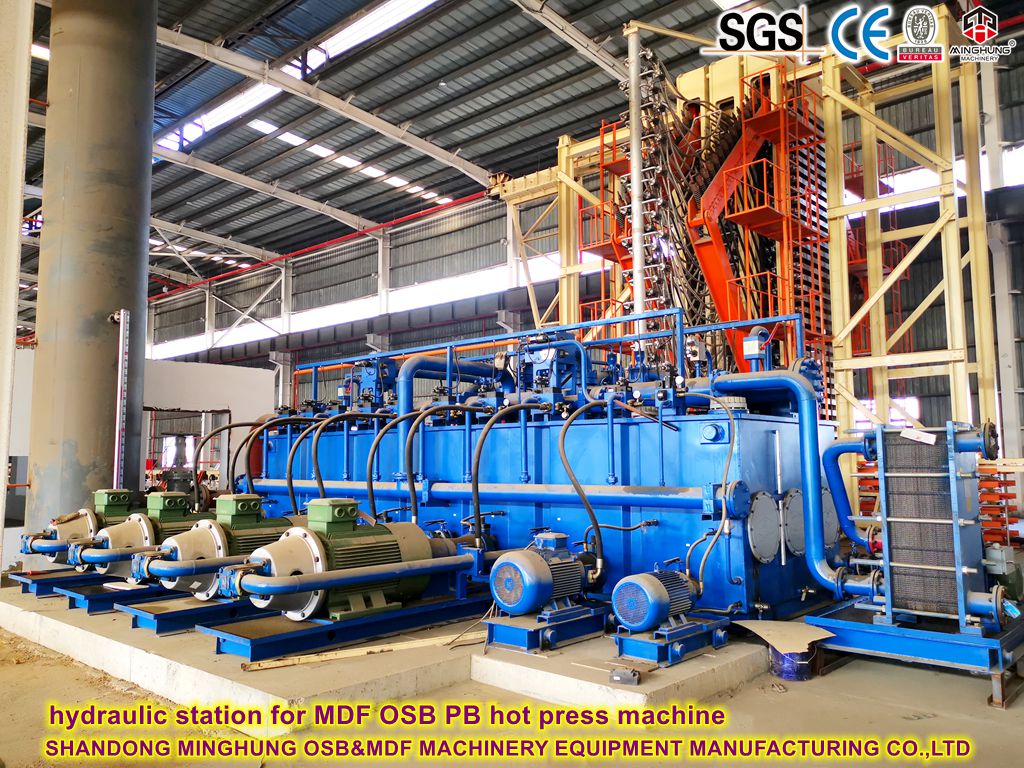 MDF hot press machine hydraulic station