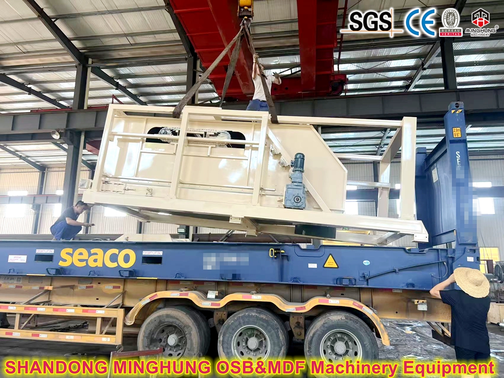 MINGHUNG OSB mat forming machine loading