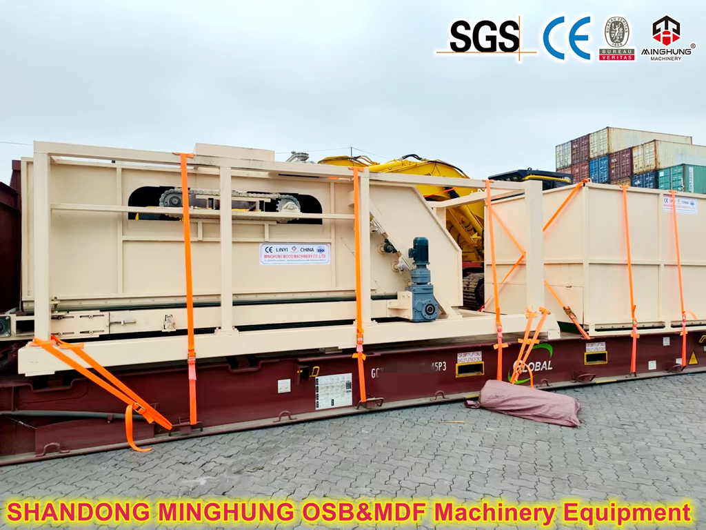 Waved OSB making machine