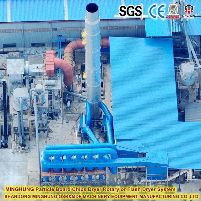 Particle Board Chips Dryer Rotary System