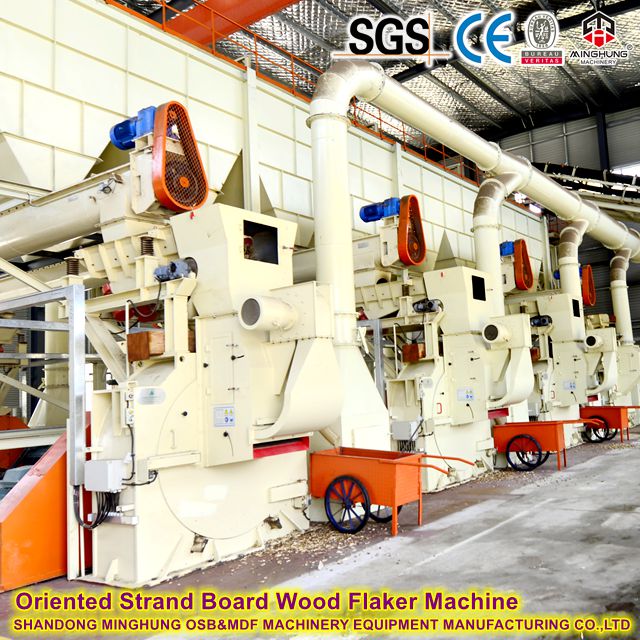 OSB wood flakes making machine