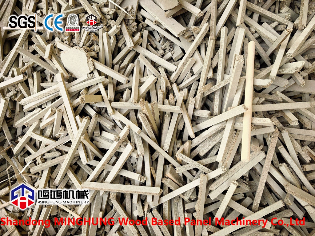 Lumber scraps from particleboard