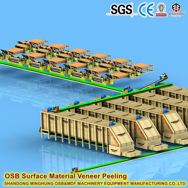 Все мостовая 12-25 мм производственная линия OSB 400000M³ Годовой
