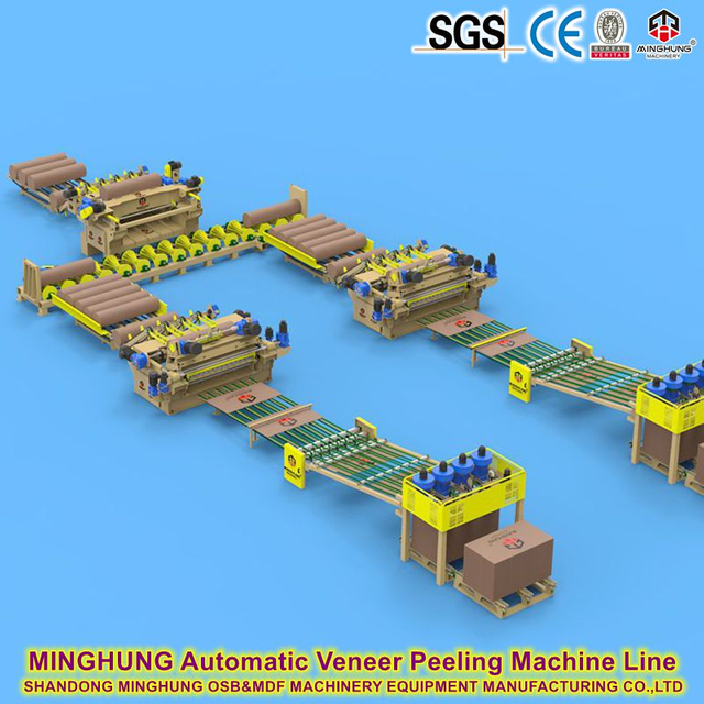 China Wood Veneer Production Line Peeling Line