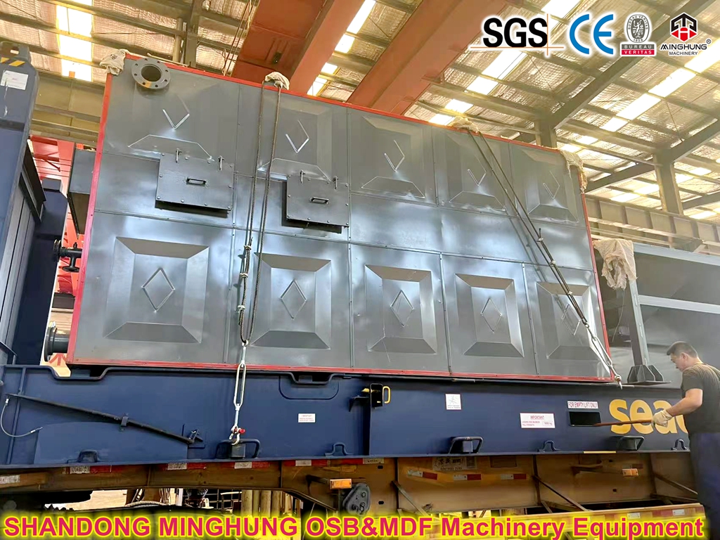 China MINGHUNG Oil boiler to India OSB plant