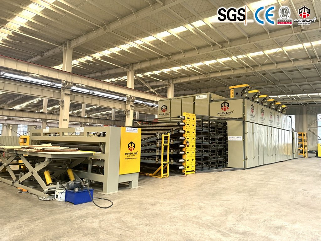 MINGHUNG 4 decks veneer dryer