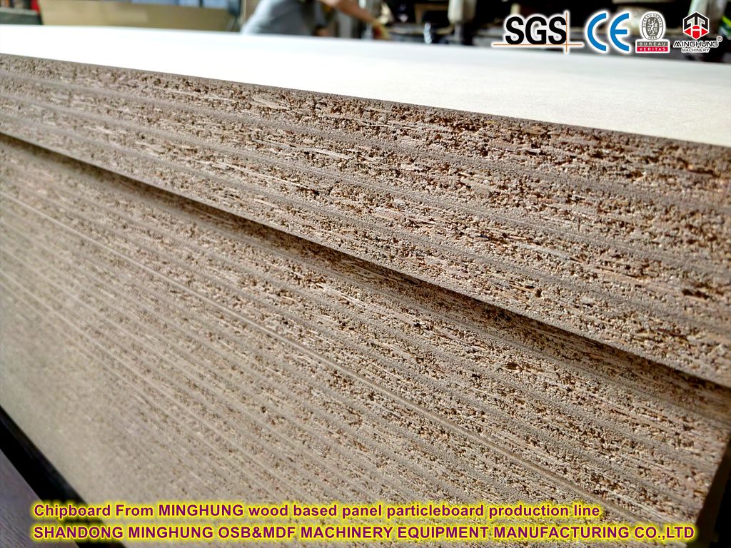 Chipboard From MINGHUNG wood based panel production line