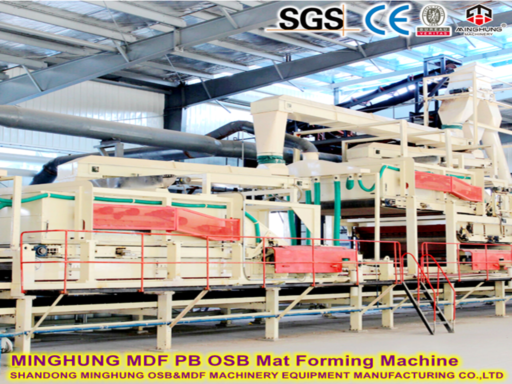 MDF mat forming machine