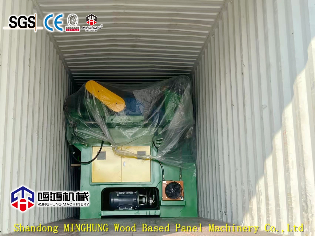 minghung log debarker loading