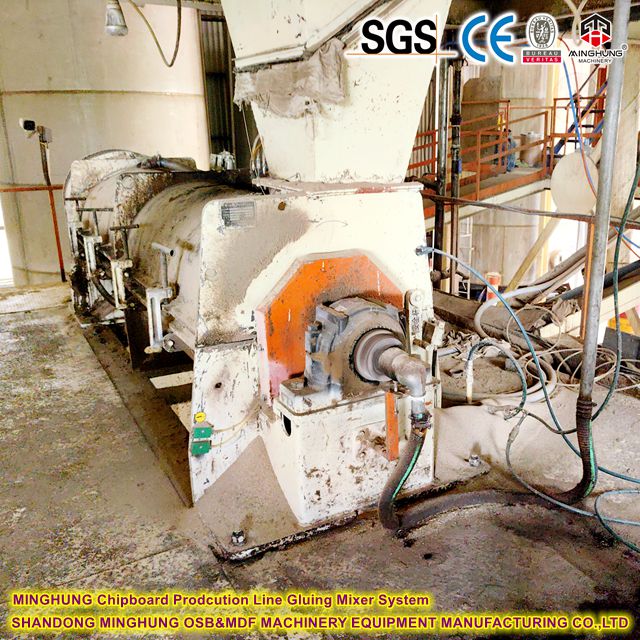 MINGHUNG Chipboard Prodcution Line Gluing Mixer System Line
