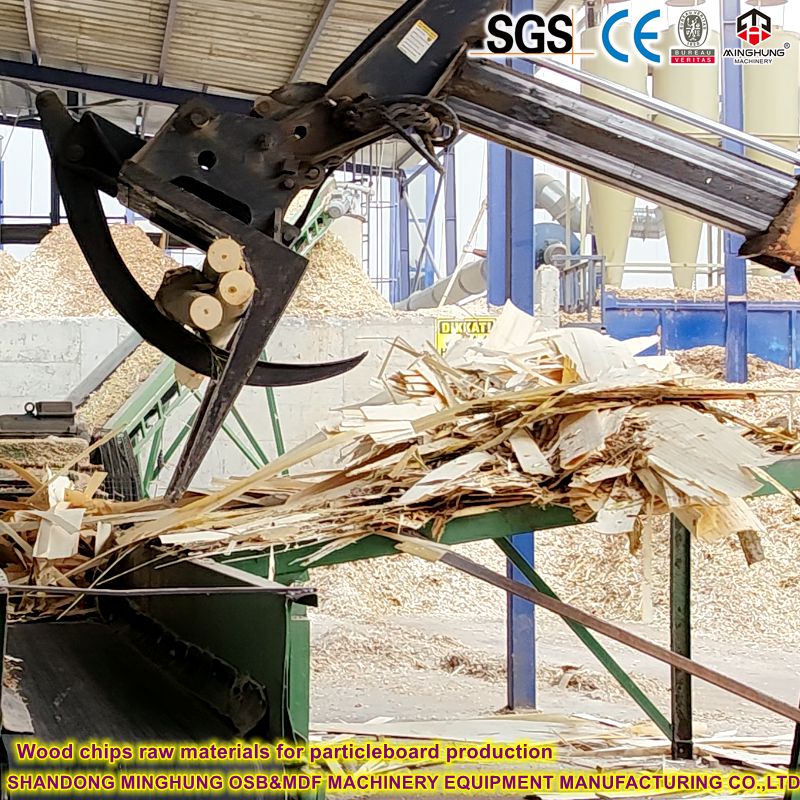 Wood chips raw materials for chipboard production
