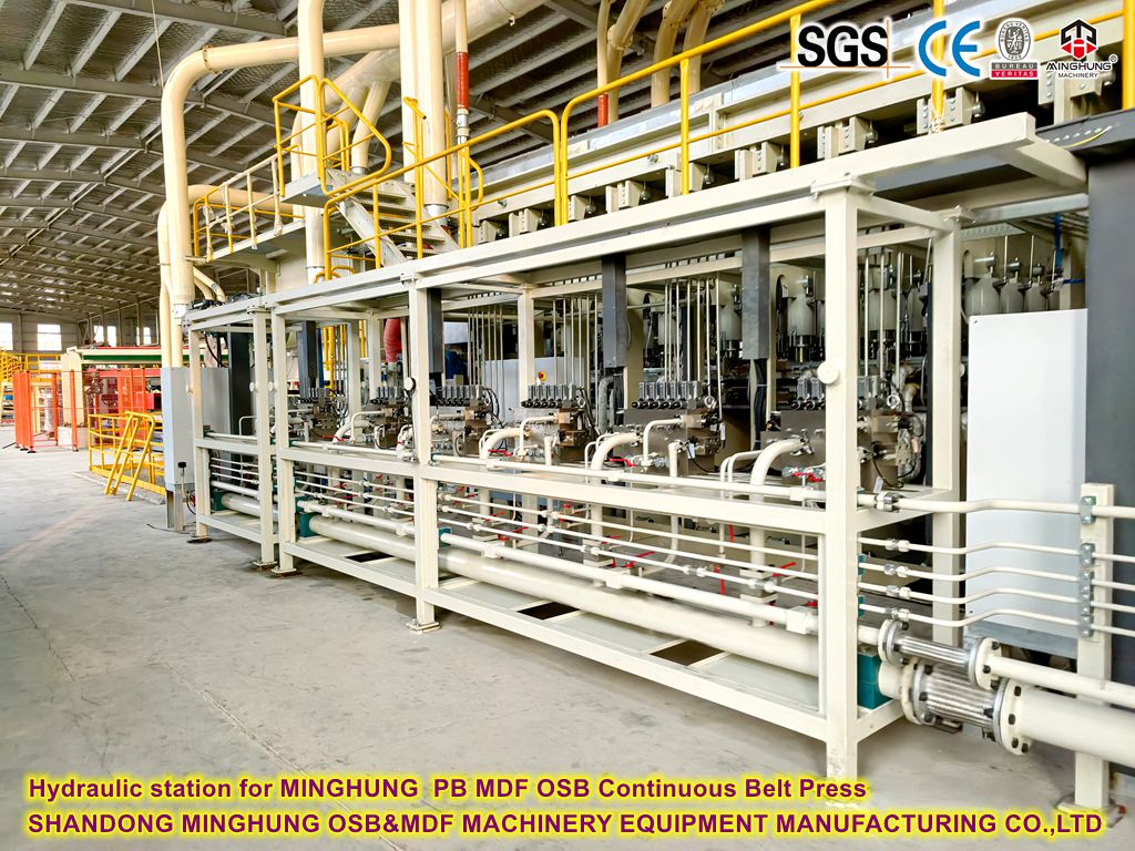 Station hydraulique pour Minghung PB MDF OSB Presse de ceinture continue