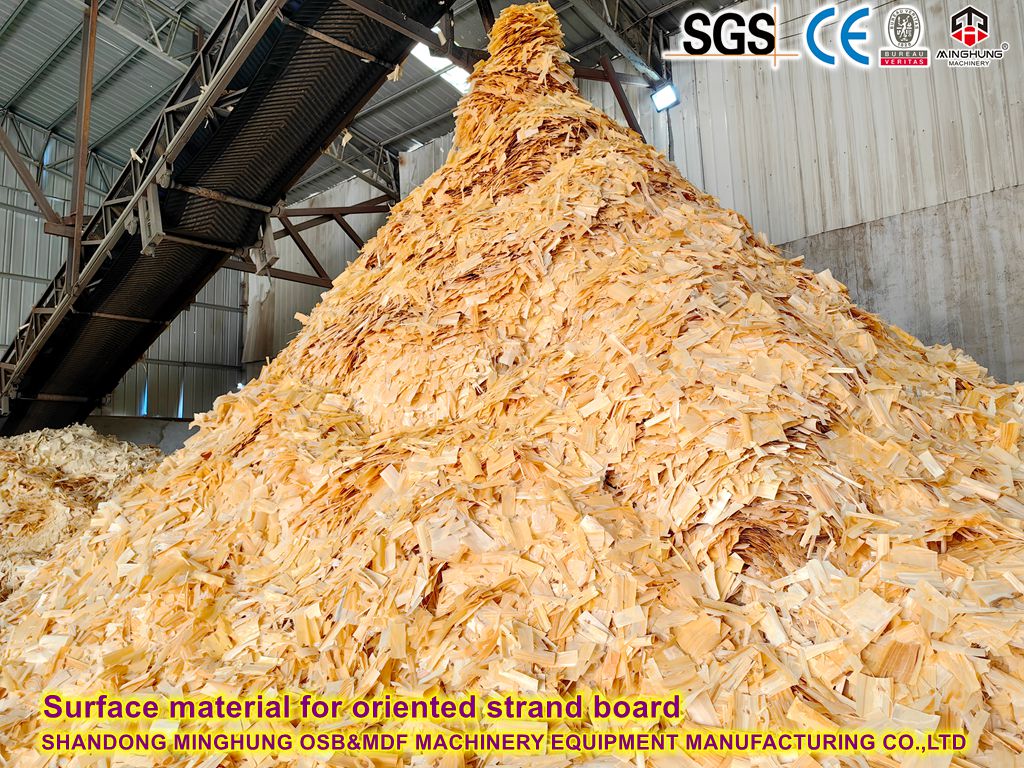 Surface material for oriented strand board