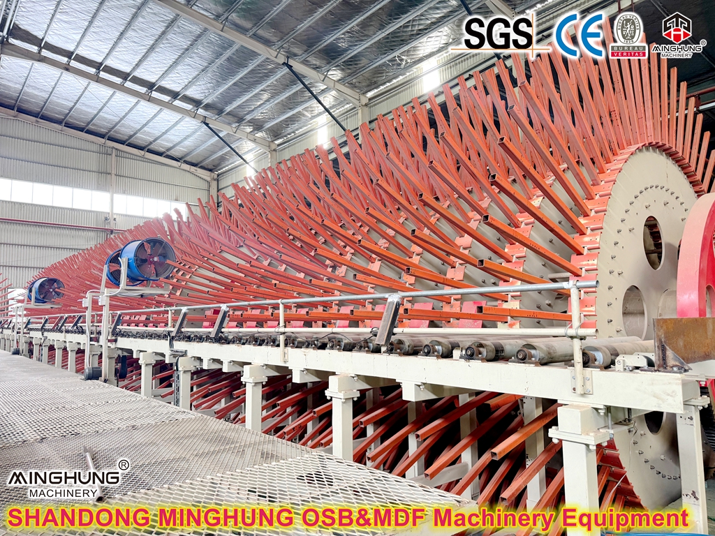 Cooling rack for Chipboard hot press