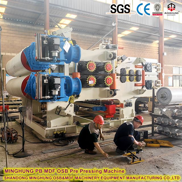 MINGHUNG PB MDF OSB Pre Pressing Machine