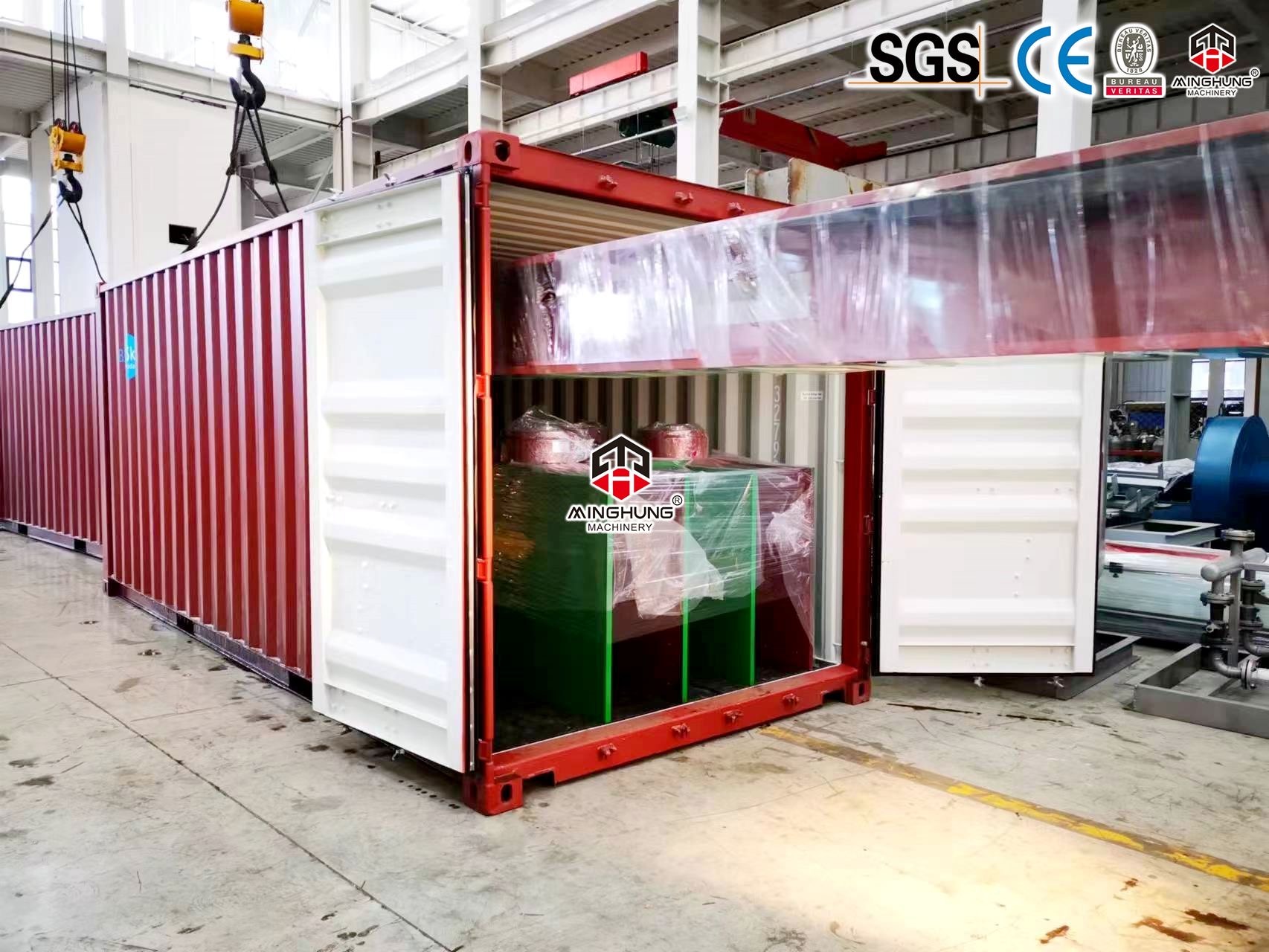 plywood press machine loading