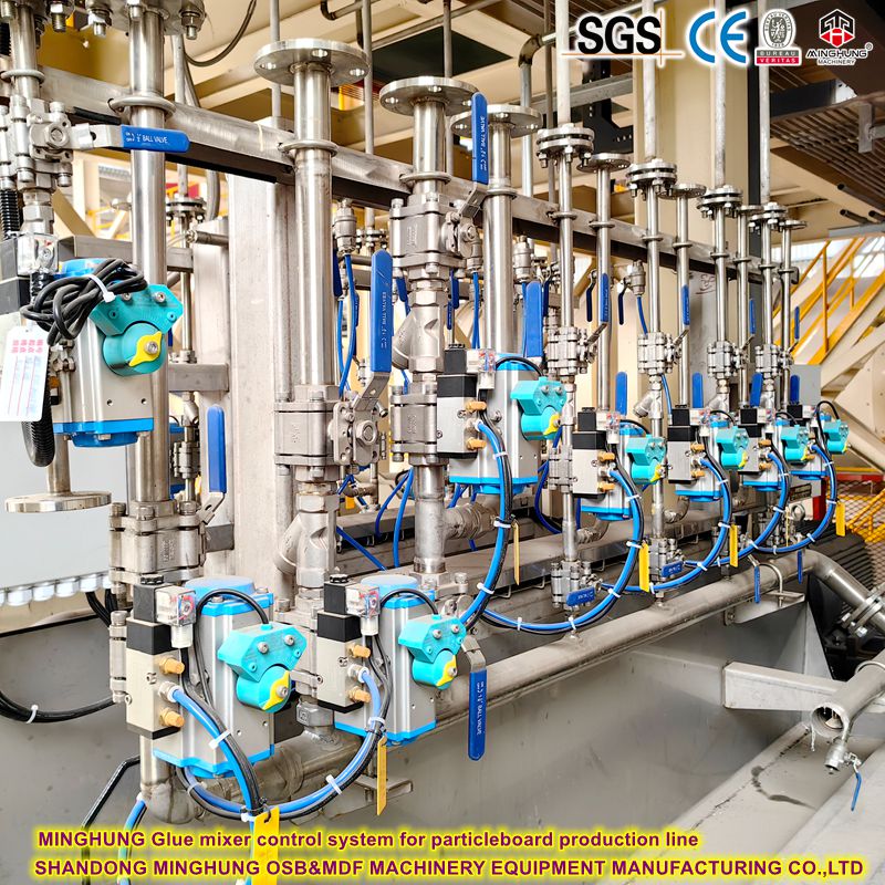 MINGHUNG Glue mixer control system for particleboard production line