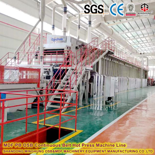 Particle Board Continuous Belt Hot Press Machine Line