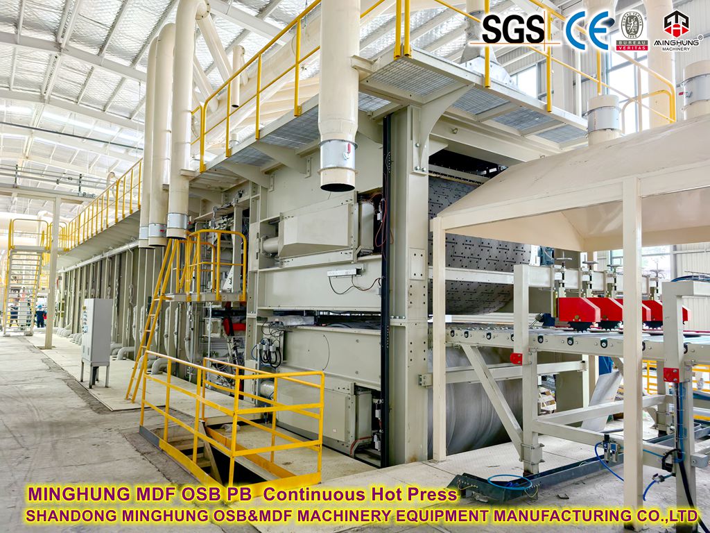 Minghung MDF OSB PB Presse chaude continue