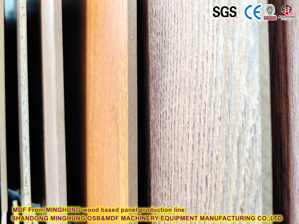 MDF From MINGHUNG wood based panel production line