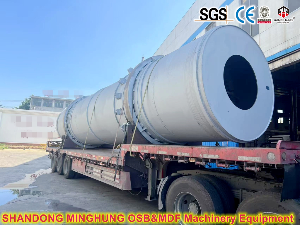 Drum dryer for making OSB MDF Chipboard
