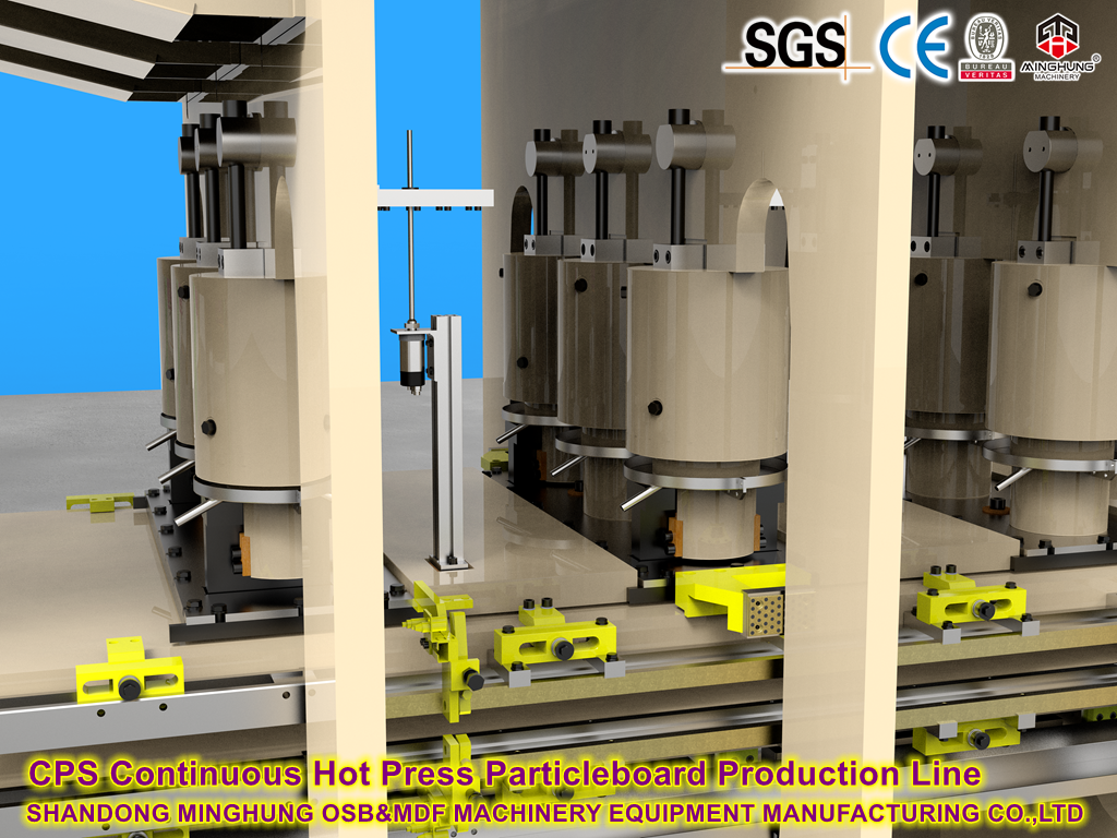 MINGHUNG Continuous hot press line for making MDF HDF OSB PB
