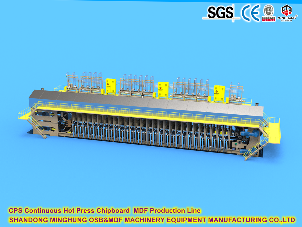 Continuous flat press line for Particleboard Production Line