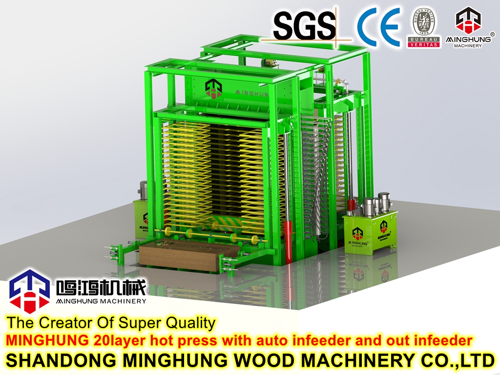 Multi-opening hot press with auto loader and unloader