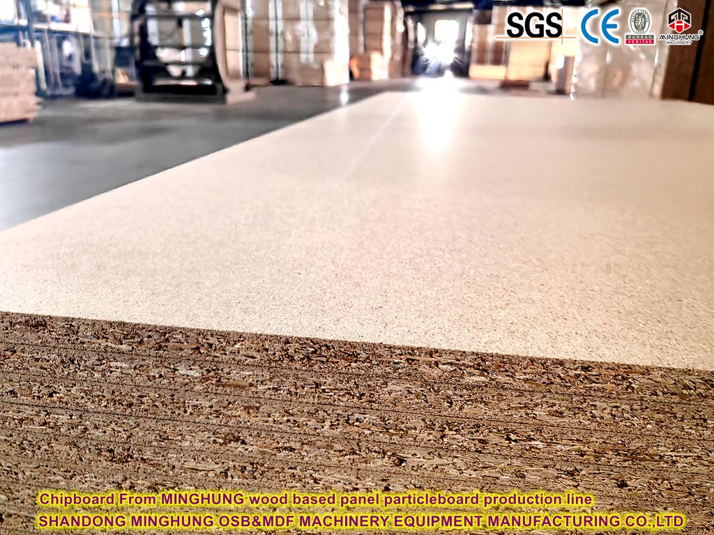 Chipboard From MINGHUNG wood based panel particleboard production line