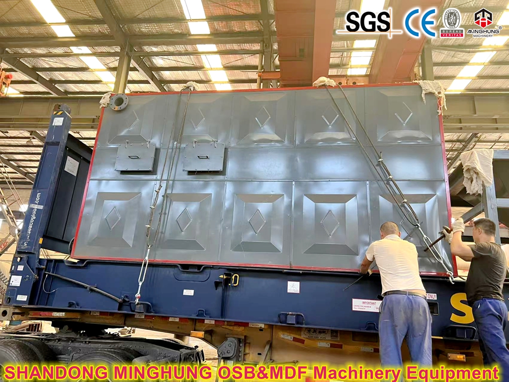 Oil boiler for OSB making machine