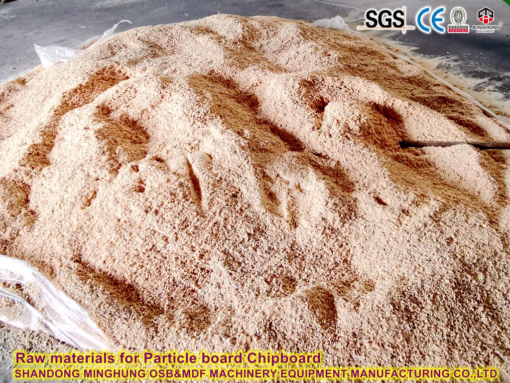 Raw materials for Particle board Chipboard