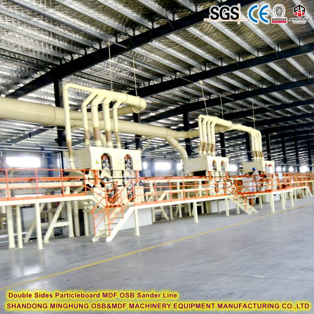 Double Sides Particleboard MDF OSB Sander Line
