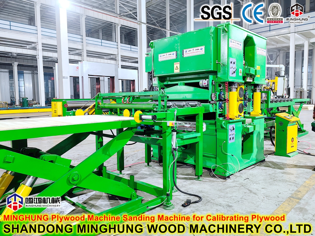 China Minghung pesado lateral duplo lixando a máquina de calibração