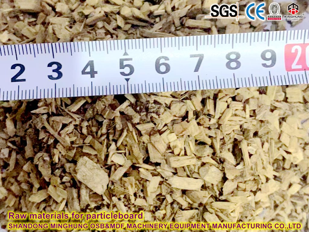 Raw materials for PB OSB MDF