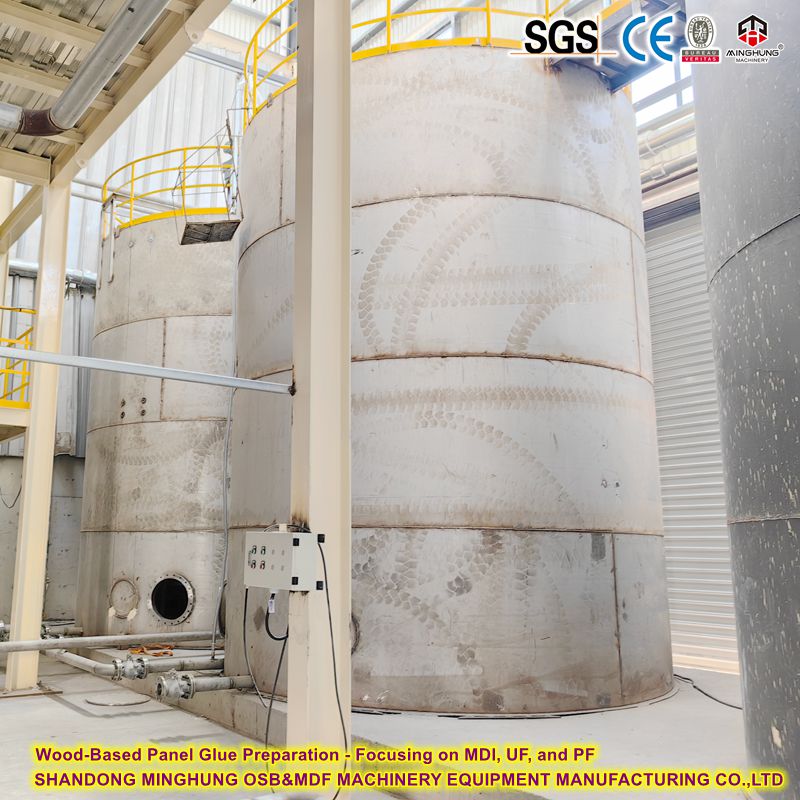 Wood-Based Panel Glue Preparation Focusing on MDI, UF, and PF