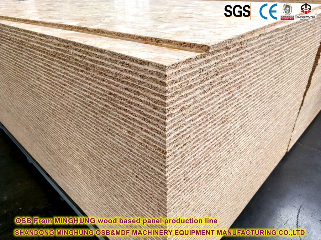 OSB From MINGHUNG wood based panel OSB production line