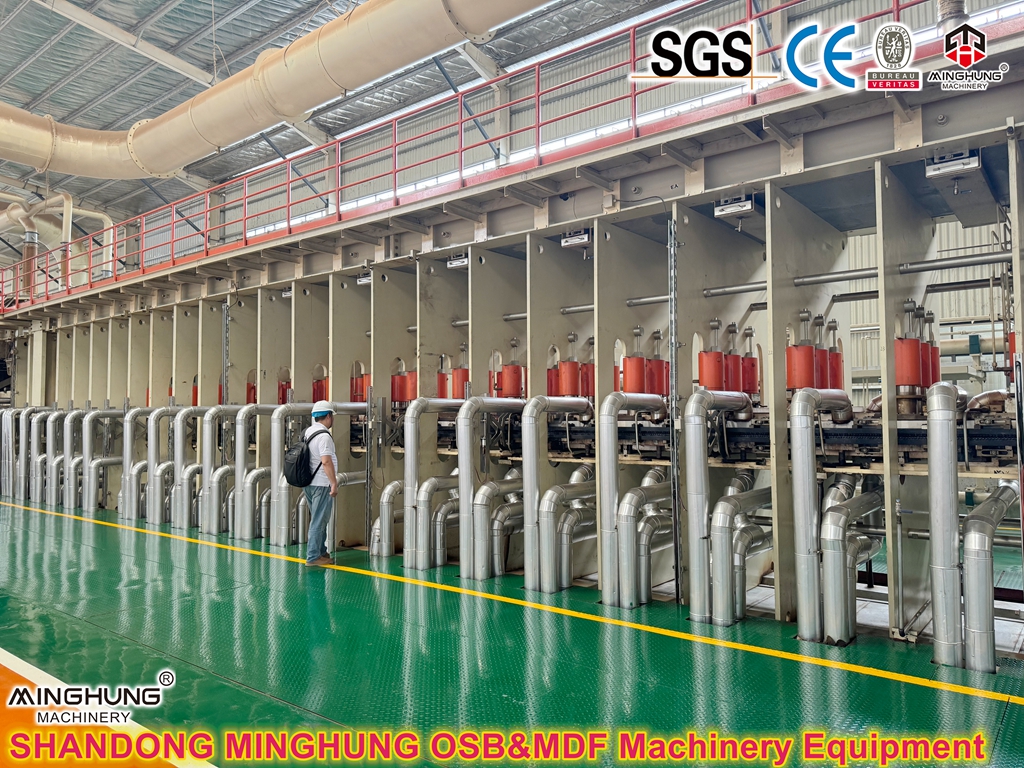 China factory of OSB MDF Chipboard continuous hot press