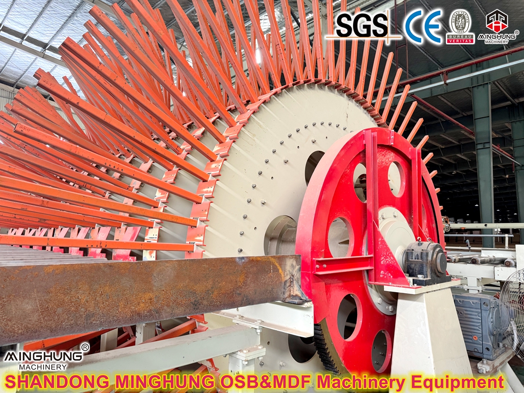 Cooling rack for pressed particleboard