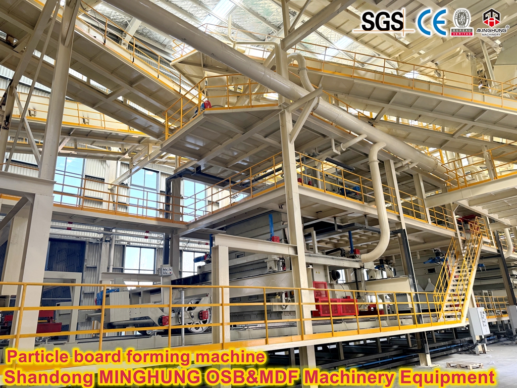 particle board forming machine