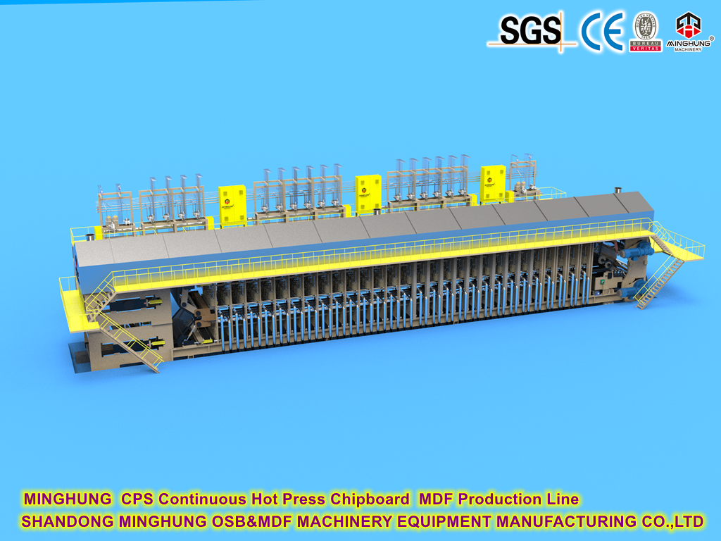 Continuous Hot Press for MDF production