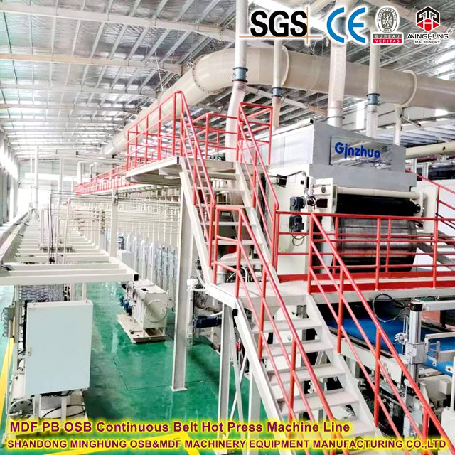 MDF PB OSB Continuous Belt Hot Press Machine Line