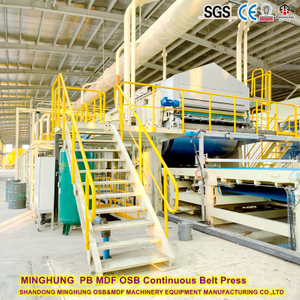 pb osb mdf continuous belt press