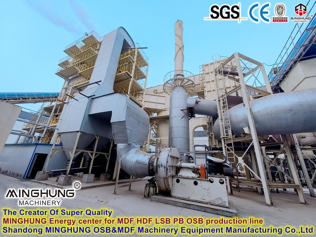 heating center for particle board factory